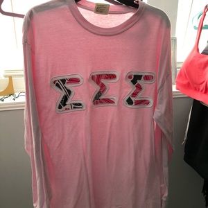 Tri Sigma embroidered comfort colors